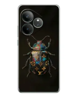 Чехол для Realme GT Neo 7 с картинкой «LV — мраморный принт»