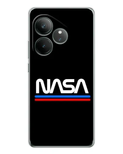 Чехол для Realme GT Neo 7 с картинкой «NASA — классика Red Blue» Чехол для Realme GT Neo 7 с картинкой «NASA — классика Red Blue»