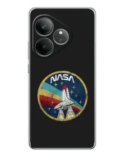 Чехол для Realme GT Neo 7 с картинкой «NASA — эмблема миссии»