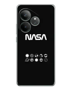Чехол для Realme GT Neo 7 с картинкой «NASA — технический принт»