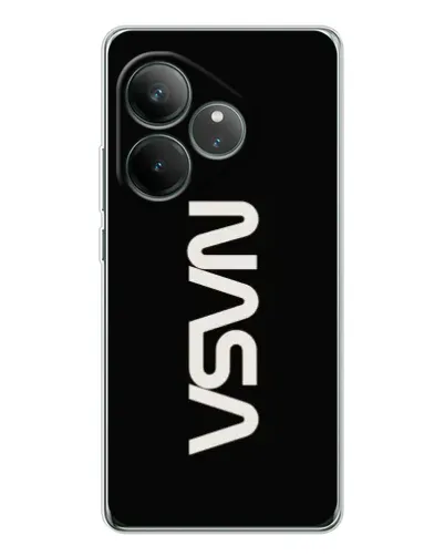 Чехол для Realme GT Neo 7 с картинкой «NASA — вертикальный логотип» Чехол для Realme GT Neo 7 с картинкой «NASA — вертикальный логотип»