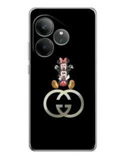 Чехол для Realme GT Neo 7 с картинкой «Минни Маус на лого»