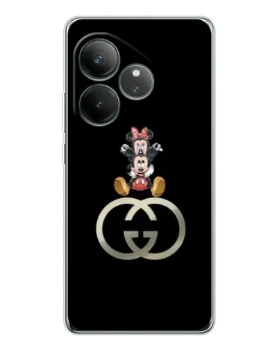 Чехол для Realme GT Neo 7 с картинкой «Минни Маус на лого»