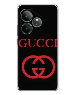 Чехол для Realme GT Neo 7 с картинкой «Gucci — красный логотип»