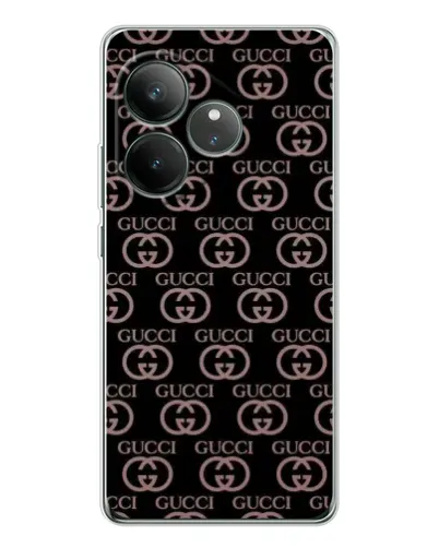 Чехол для Realme GT Neo 7 с картинкой «Классическая монограмма Gucci»