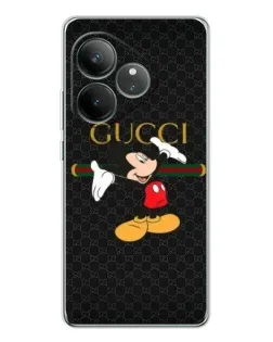 Чехол для Realme GT Neo 7 с картинкой «Микки Маус Gucci»