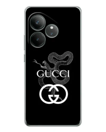 Чехол для Realme GT Neo 7 с картинкой «Gucci — серебряная змея»