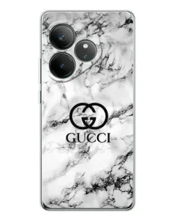 Чехол для Realme GT Neo 7 с картинкой «Gucci — мраморный шик»