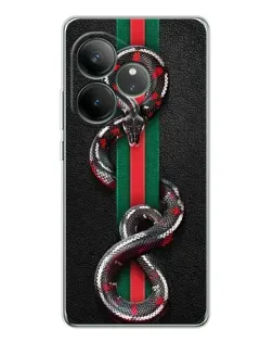 Чохол для Realme GT Neo 7 з картинкою «Gucci — змія на смузі»