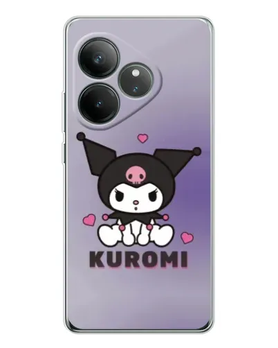 Чехол для Realme GT Neo 7 с картинкой «Kuromi — фиолетовый арт»