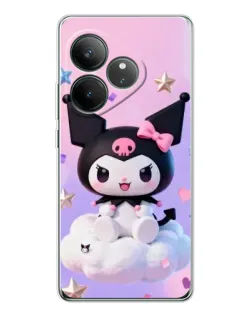 Чехол для Realme GT Neo 7 с картинкой «Рок-звезда Kuromi»
