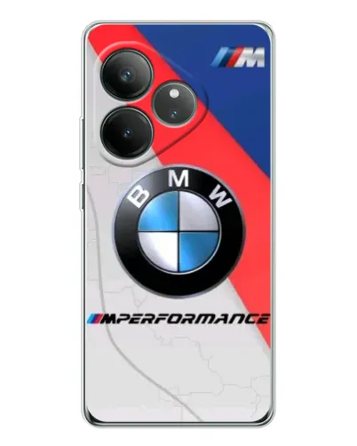 Чехол для Realme GT Neo 7 с картинкой «BMW Performance стиль» Чехол для Realme GT Neo 7 с картинкой «BMW Performance стиль»