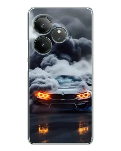 Чехол для Realme GT Neo 7 с картинкой «BMW в дыму» Чехол для Realme GT Neo 7 с картинкой «BMW в дыму»