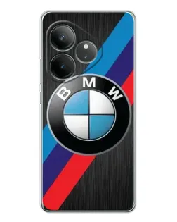 Чехол для Realme GT Neo 7 с картинкой «BMW M-stripes стиль»