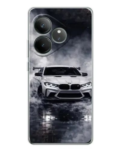 Чехол для Realme GT Neo 7 с картинкой «BMW сквозь туман» Чехол для Realme GT Neo 7 с картинкой «BMW сквозь туман»