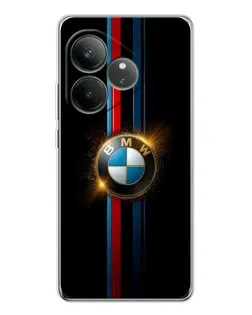 Чехол для Realme GT Neo 7 с картинкой «BMW M-Power неон»