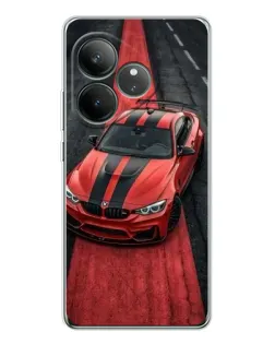 Чехол для Realme GT Neo 7 с картинкой «BMW на красной дорожке»
