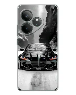 Чехол для Realme GT Neo 7 с картинкой «BMW — акварельный дрифт»