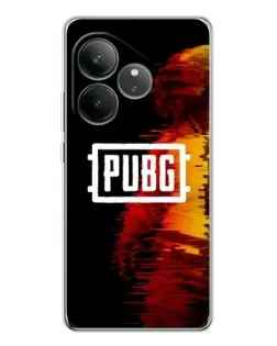 Чехол для Realme GT Neo 7 с картинкой «Яркий логотип PUBG»