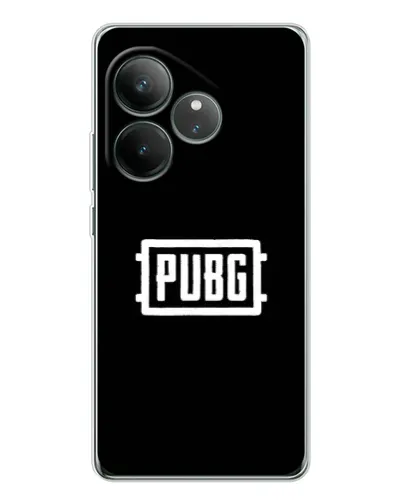 Чехол для Realme GT Neo 7 с картинкой «Лого BMW — металлический блеск»