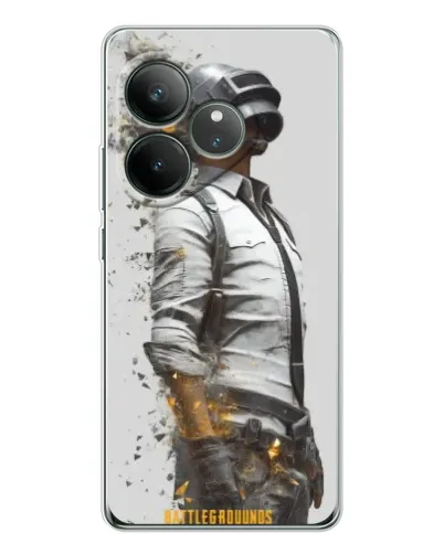 Чехол для Realme GT Neo 7 с картинкой «PUBG — боец в пыли»