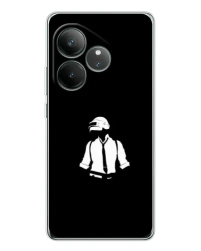 Чехол для Realme GT Neo 7 с картинкой «PUBG — белый шлем»