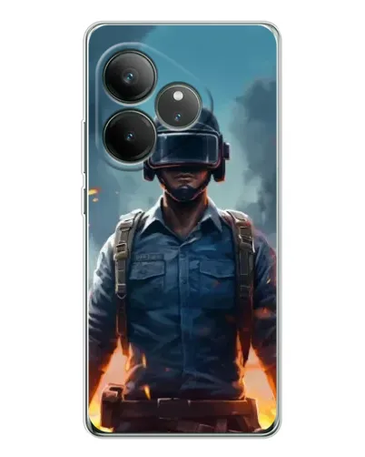 Чехол для Realme GT Neo 7 с картинкой «PUBG — реалистичный герой»