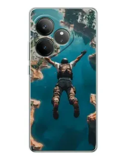 Чехол для Realme GT Neo 7 с картинкой «PUBG — свободное падение»