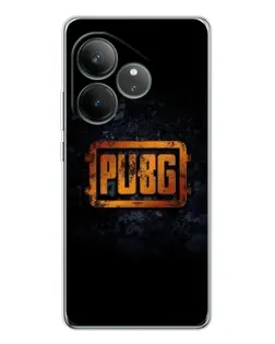 Чехол для Realme GT Neo 7 с картинкой «PUBG — золотой логотип»