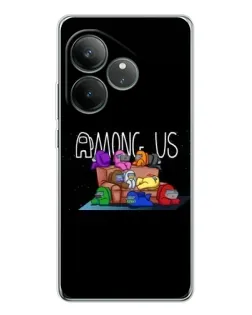 Чехол для Realme GT Neo 7 с картинкой «Логотип Among Us»