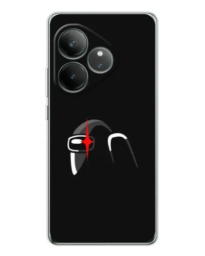 Чехол для Realme GT Neo 7 с картинкой «Among Us шлем»