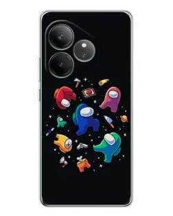 Чехол для Realme GT Neo 7 с картинкой «Among Us космос»