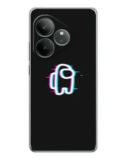 Чехол для Realme GT Neo 7 с картинкой «Among Us неон»