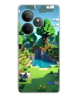 Чехол для Realme GT Neo 7 с картинкой «Minecraft летний день»
