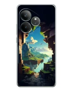 Чехол для Realme GT Neo 7 с картинкой «Вид из пещеры»