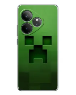 Чехол для Realme GT Neo 7 с картинкой «Крипер микро-дизайн»