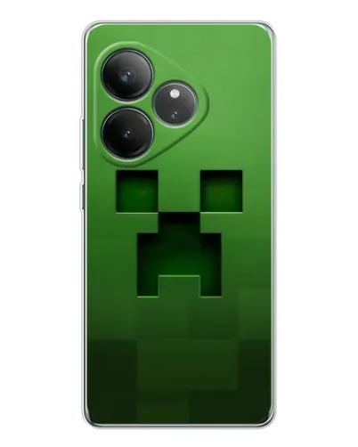 Чехол для Realme GT Neo 7 с картинкой «Крипер микро-дизайн»