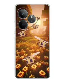 Чехол для Realme GT Neo 7 с картинкой «Поле подсолнухов»