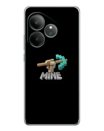 Чехол для Realme GT Neo 7 с картинкой «Алмазная кирка»