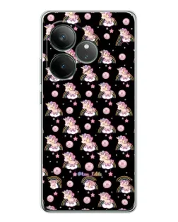 Чехол для Realme GT Neo 7 с картинкой «Magic Unicorn паттерн»