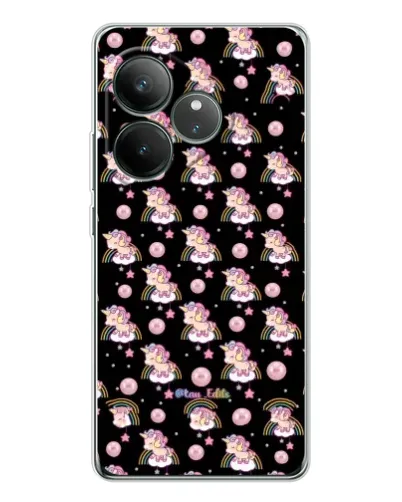 Чехол для Realme GT Neo 7 с картинкой «Magic Unicorn паттерн»