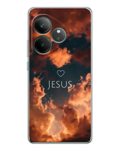 Чехол для Realme GT Neo 7 с картинкой «Сияние Имени Jesus»