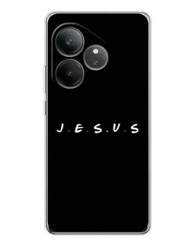 Чехол для Realme GT Neo 7 с картинкой «Точки веры J.E.S.U.S.»