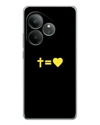 Чехол для Realme GT Neo 7 с картинкой «Сердце и Крест»