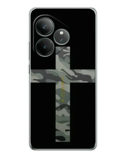 Чехол для Realme GT Neo 7 с картинкой «Милитари Крест»
