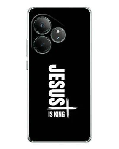 Чехол для Realme GT Neo 7 с картинкой «Вертикаль веры Jesus»
