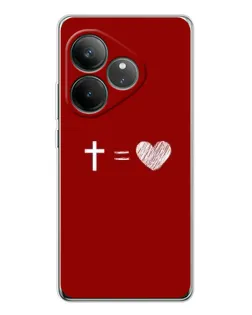 Чехол для Realme GT Neo 7 с картинкой «Уравнение любви» Чехол для Realme GT Neo 7 с картинкой «Уравнение любви»
