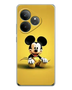 Чехол для Realme GT Neo 7 с картинкой «Микки на желтом»