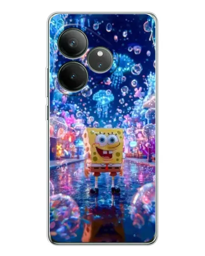 Чехол для Realme GT Neo 7 с картинкой «Неоновый океан»