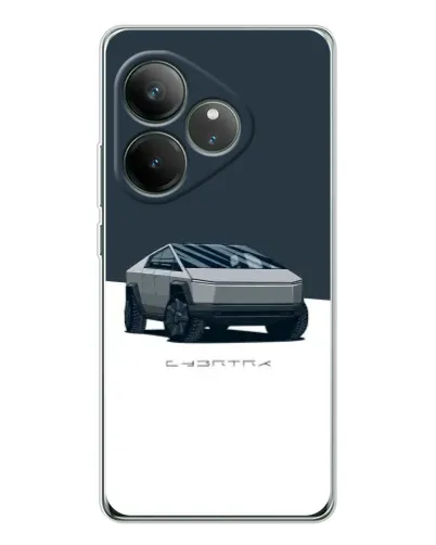 Чехол для Realme GT Neo 7 с картинкой «Серебристый Cybertruck Tesla» Чехол для Realme GT Neo 7 с картинкой «Серебристый Cybertruck Tesla»